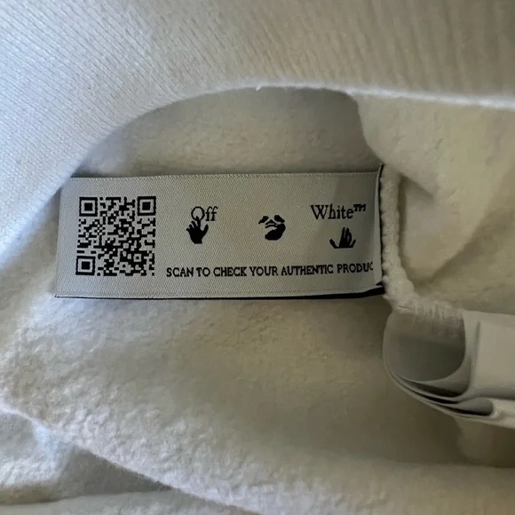 OFF-WHITE Diagonal Helvetica Oversized Hoodie White/Black